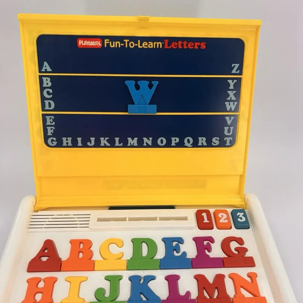 Playskool Fun-To-Learn Letters 1986 Original Talking Complete HTF Fast Shipping